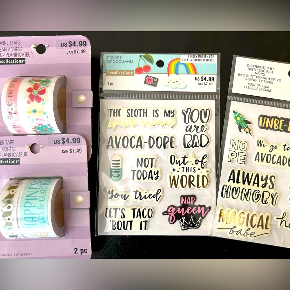Recollection Sticker & Planner Tape Bundle - Avocados & Bloom